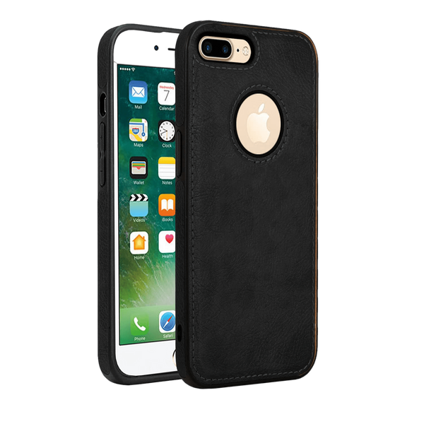 MOBILOVE PU Leather Flexible Soft with Logo View Back Case Cover for | Apple iPhone 7 Plus | iPhone 8 Plus