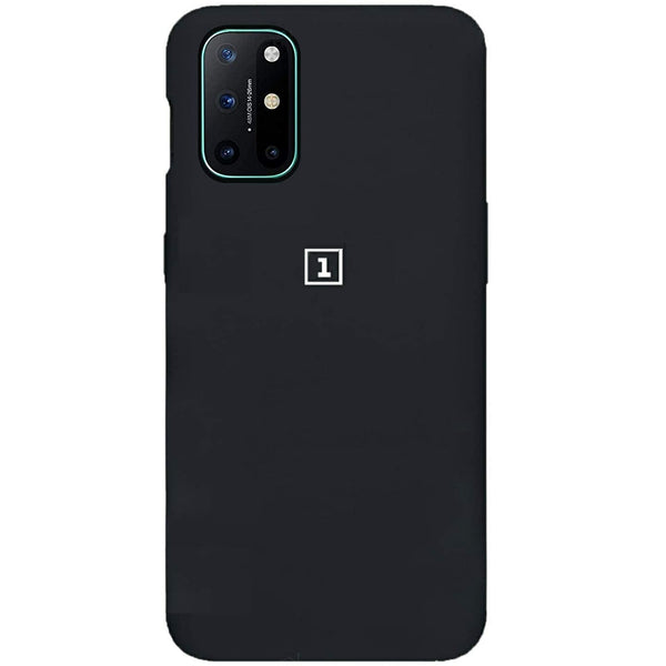 MOBILOVE Pure Liquid Soft Matte Silicone Case with Logo Print Camera and Screen Protection for | OnePlus 8T | OnePlus 9R 5G