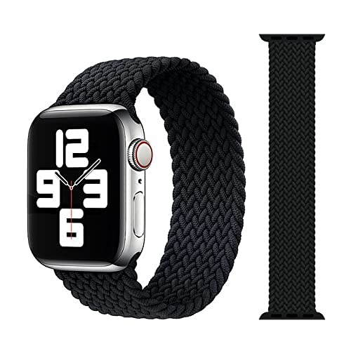 MOBILOVE Soft Braided Solo Loop Watch Band Strap Compatible With | Apple Watch Ultra (49mm) | Series 8-7 (45mm) | Series SE (2nd Gen)-SE-6-5-4 (44mm) | Series 3-2-1 (42mm) (Watch not Included)