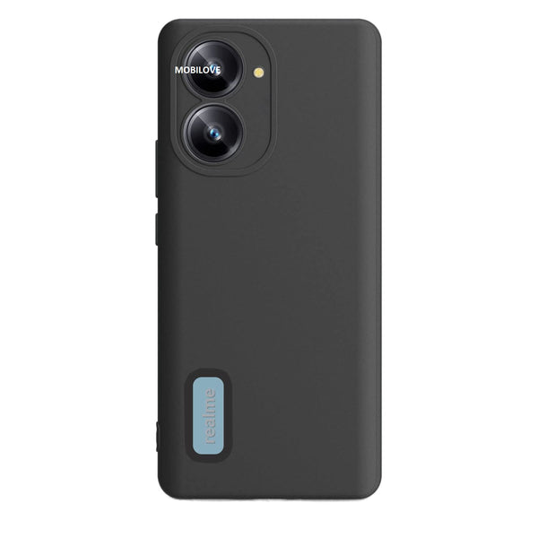 MOBILOVE Shockproof Slim Matte Liquid Soft Silicone TPU Back Case Cover with Camera Protection for | Realme 10 Pro Plus 5G