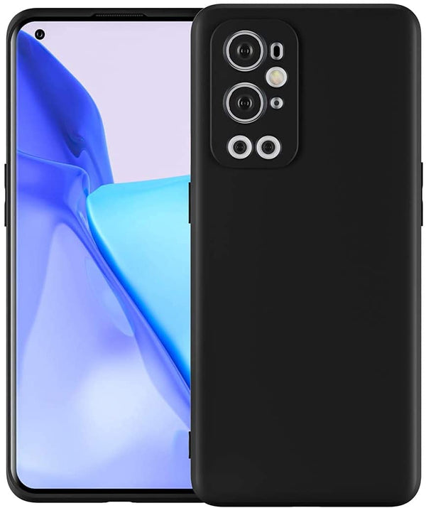 MOBILOVE Shockproof Slim Matte Liquid Soft Silicone TPU Back Case Cover with Camera Protection for | OnePlus 9 Pro 5G