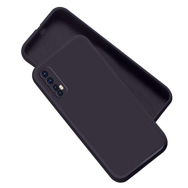 MOBILOVE Shockproof Slim Matte Liquid Soft Silicone TPU Back Case Cover with Camera Protection for | Realme 7 | Narzo 30 4G | Narzo 20 Pro