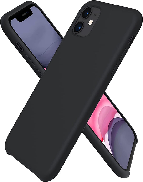 MOBILOVE Back Cover Case for Apple iPhone 11 | Premium Silicone Soft Case With Logo and Compatible With MagSafe