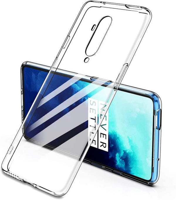 MOBILOVE Back Cover Case for OnePlus 7T Pro | Ultra Hybrid Slim Shockproof Crystal Clear Transparent Case (TPU, Clear)
