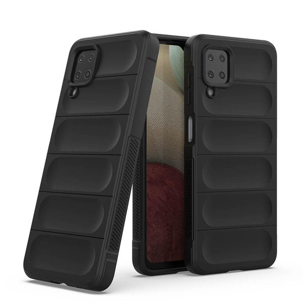 MOBILOVE Back Cover Case for Samsung Galaxy A12 | M12 | F12 | Liquid Silicone Magic Case with Camera Protection | Shockproof Slim Anti-Slip Grip | Micro-Fibre Cloth On Inner Side (TPU)