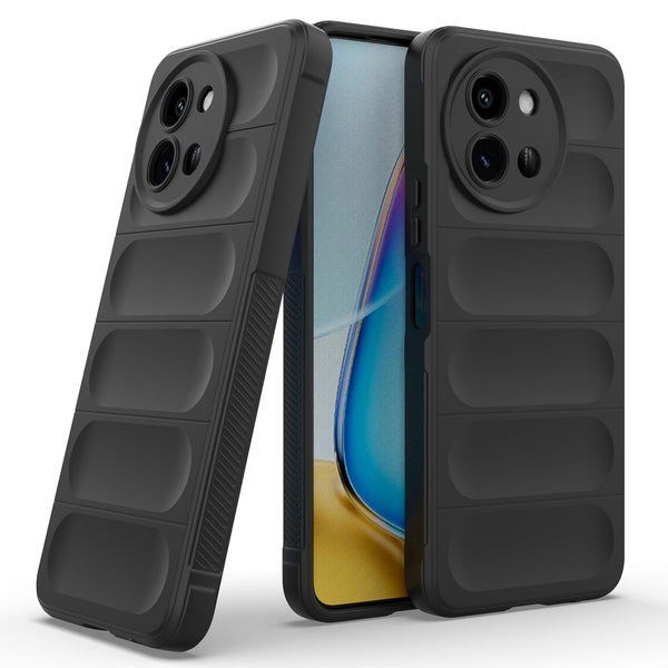 MOBILOVE Back Cover Case for Vivo T3X 5G | Liquid Silicone Magic Case | Shockproof Slim Anti-Slip Grip | Micro-Fibre Cloth On Inner Side Back Cover (TPU)