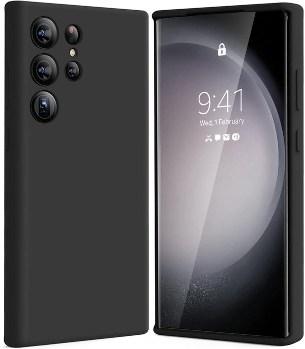 MOBILOVE Back Cover Case for Samsung Galaxy S25 Ultra 5G | Pure Liquid Soft Matte Silicone Case with Logo and Comes with Camera and Screen Protection
