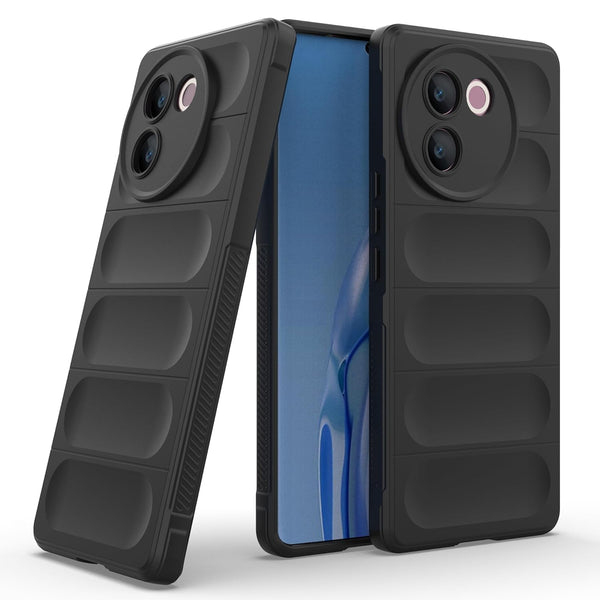 MOBILOVE Back Cover Case for Vivo V30e 5G | Liquid Silicone Magic Case | Shockproof Slim Anti-Slip Grip | Micro-Fibre Cloth On Inner Side (TPU)
