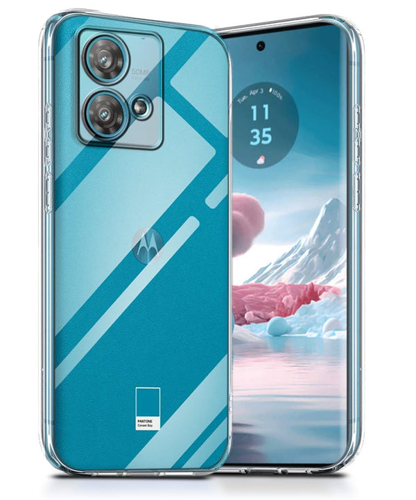 MOBILOVE Back Cover Case for Motorola Moto Edge 40 Neo 5G | Ultra Hybrid Slim Shockproof Crystal Clear Transparent Case (TPU, Clear)