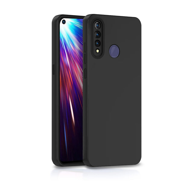 MOBILOVE Shockproof Slim Matte Liquid Soft Silicone TPU Back Case Cover with Camera Protection for | Vivo Z1 Pro