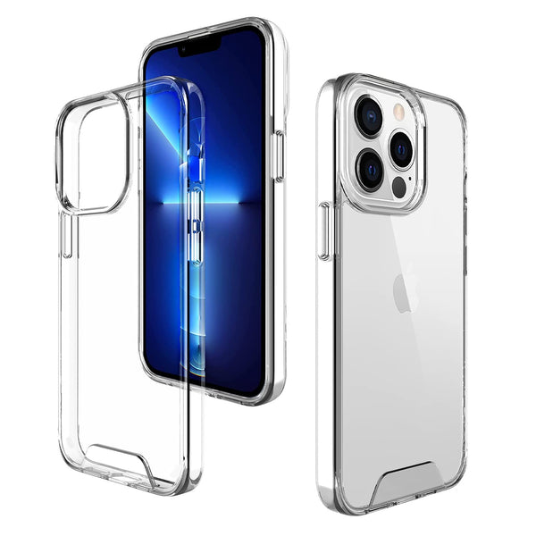 MOBILOVE Back Cover Case for Apple iPhone 11 Pro Max | Ultra Hybrid Clear Space Case | Hard Back and Soft Bumper with Camera Protection (Crystal Clear)