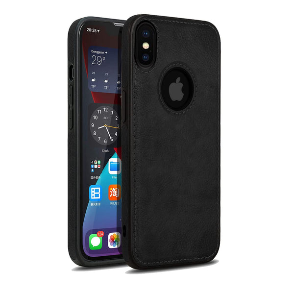 MOBILOVE PU Leather Flexible Soft with Logo View Back Case Cover for | Apple iPhone Xs Max