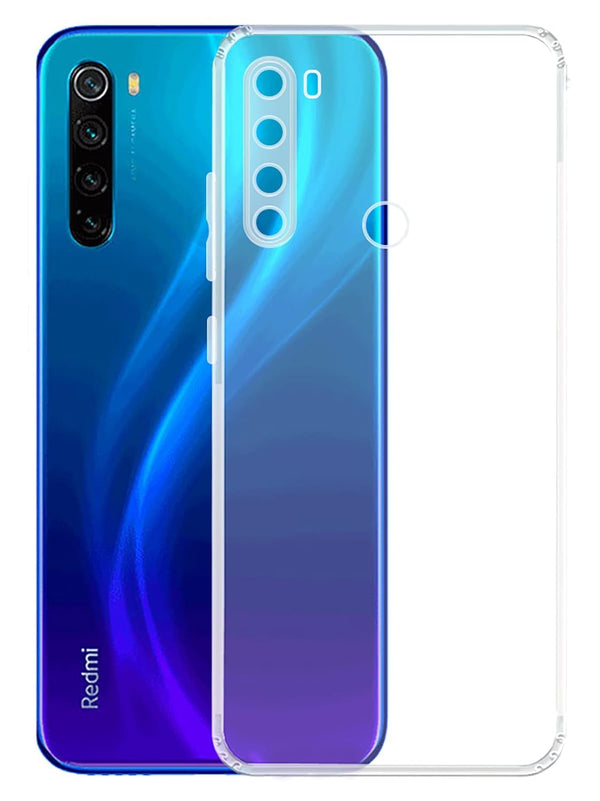 MOBILOVE Back Cover Case for Mi Redmi Note 8 | Ultra Hybrid Slim Shockproof Crystal Clear Transparent Case (TPU, Clear)