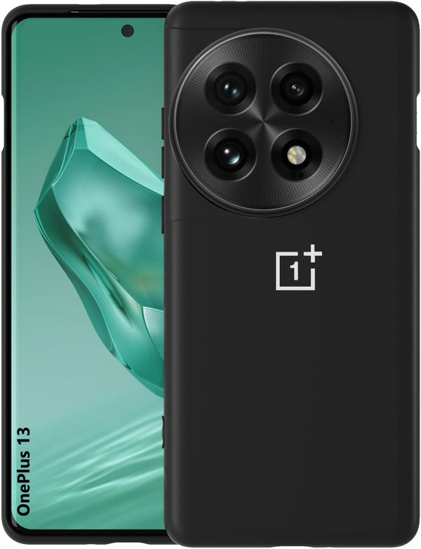 MOBILOVE Back Cover Case for OnePlus 13 5G | Pure Liquid Soft Matte Silicone Case with Logo and Comes with Camera and Screen Protection Back Cover for OnePlus 13 5G