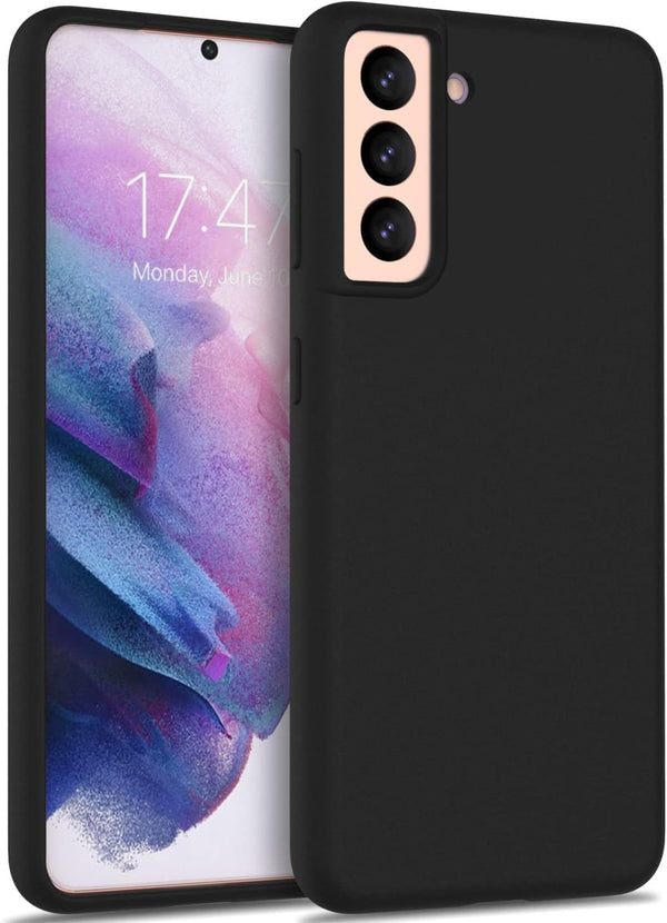 MOBILOVE Pure Liquid Soft Matte Silicone Case with Camera and Screen Protection for | Samsung Galaxy S21 Plus