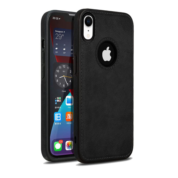 MOBILOVE PU Leather Flexible Soft with Logo View Back Case Cover for | Apple iPhone XR