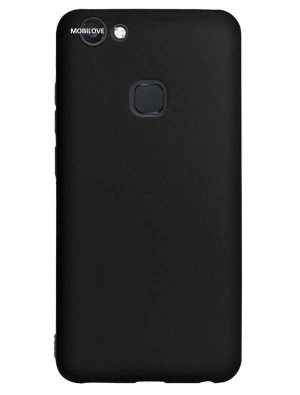 MOBILOVE Shockproof Slim Matte Liquid Soft Silicone TPU Back Case Cover with Camera Protection for | Vivo V7 Plus | Vivo Y79