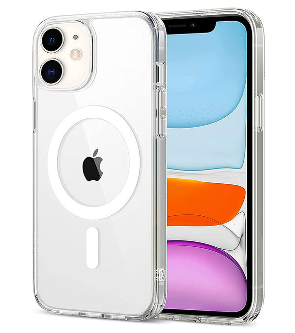 MOBILOVE Back Cover Case for Apple iPhone 11 | Ultra Hybrid Magnetic MagSafe Compatible Crystal Clear Shockproof Protective Case (Clear)