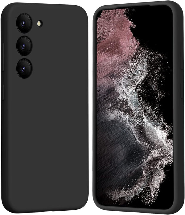 MOBILOVE Pure Liquid Soft Matte Silicone Case with Camera and Screen Protection for | Samsung Galaxy S22 Plus 5G