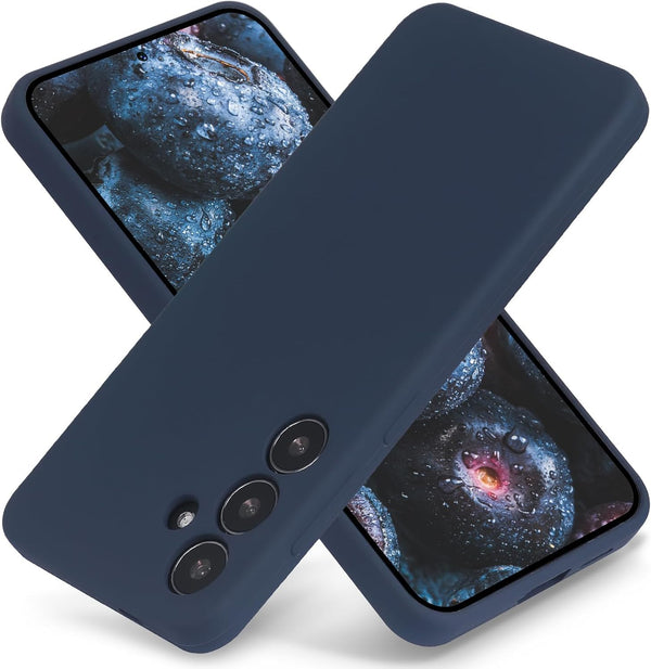 MOBILOVE Back Cover Case for Samsung Galaxy S24 | Pure Liquid Soft Matte Silicone Case with Logo and Comes with Camera and Screen Protection Back Cover for Samsung Galaxy S24