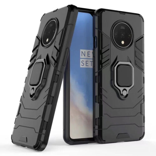 MOBILOVE Back Cover for OnePlus 7T | Rotating Ring Holder & Kickstand in-Built | Dual Layer Military Grade Drop Protection | 360 Degree Protection Case