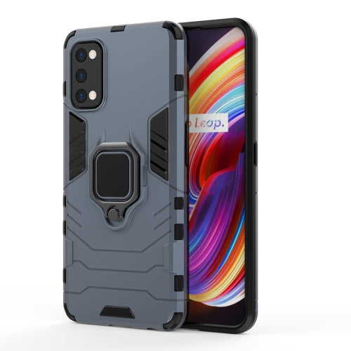 MOBILOVE Back Cover for Realme 7 Pro | Rotating Ring Holder & Kickstand in-Built | Dual Layer Military Grade Drop Protection | 360 Degree Protection Case