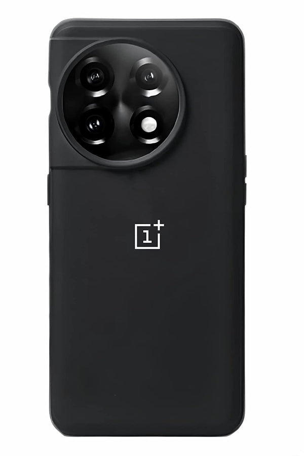 MOBILOVE Pure Liquid Soft Matte Silicone Case with Logo Print Camera and Screen Protection for | OnePlus 11 5G