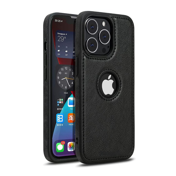 MOBILOVE PU Leather Flexible Soft with Logo View Back Case Cover for | Apple iPhone 13 Pro Max