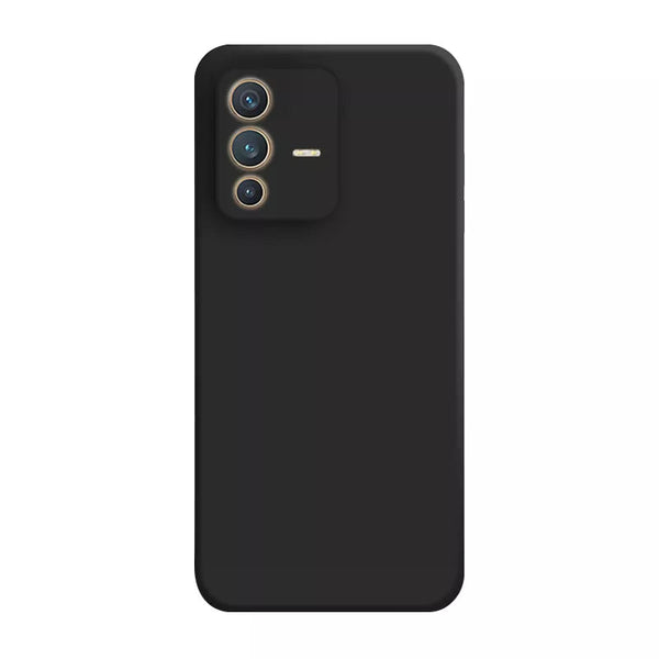 MOBILOVE Shockproof Slim Matte Liquid Soft Silicone TPU Back Case Cover with Camera Protection for | Vivo V23 Pro 5G