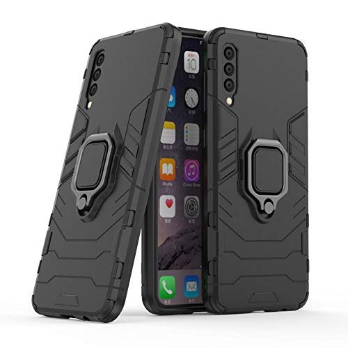 MOBILOVE Back Cover for Samsung Galaxy A50 | A50s | A30s | Rotating Ring Holder & Kickstand in-Built | Dual Layer Military Grade Drop Protection | 360 Degree Protection Case