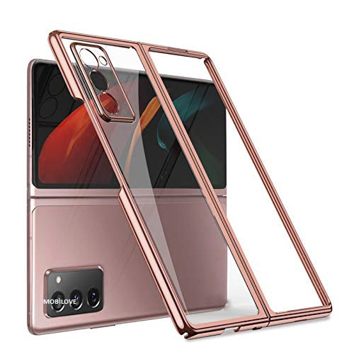 MOBILOVE Back Cover for Samsung Galaxy Z Fold 2 5G | Electroplating Chrome | Slim Fit | Super Soft-Touch | Premium Shockproof Hard Case with Camera Protection