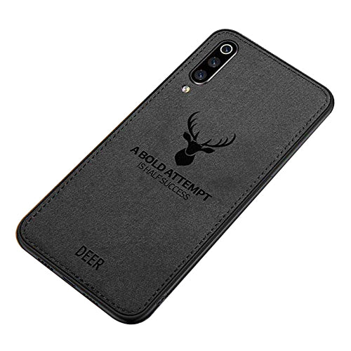 MOBILOVE Deer Pattern Cloth Texture Leather Finish Soft Fabric Case Hybrid Protective Case with Camera Protection for | Vivo S1 | Vivo Z1x