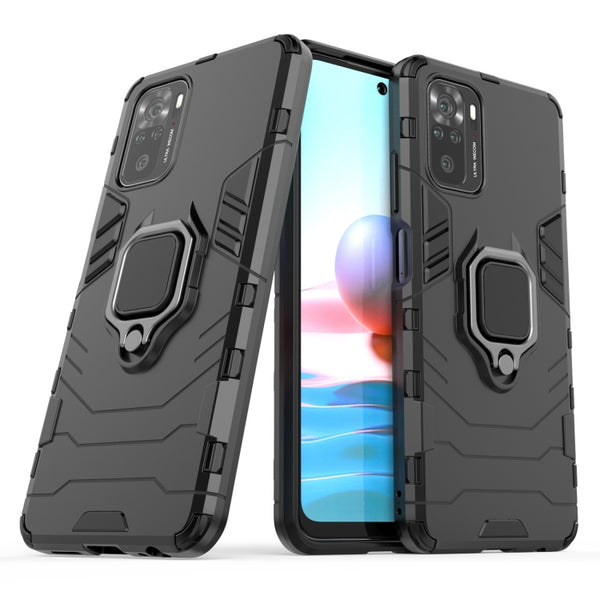 MOBILOVE Back Cover for Mi Redmi Note 10 | Note 10s | Rotating Ring Holder & Kickstand in-Built | Dual Layer Military Grade Drop Protection | 360 Degree Protection Case