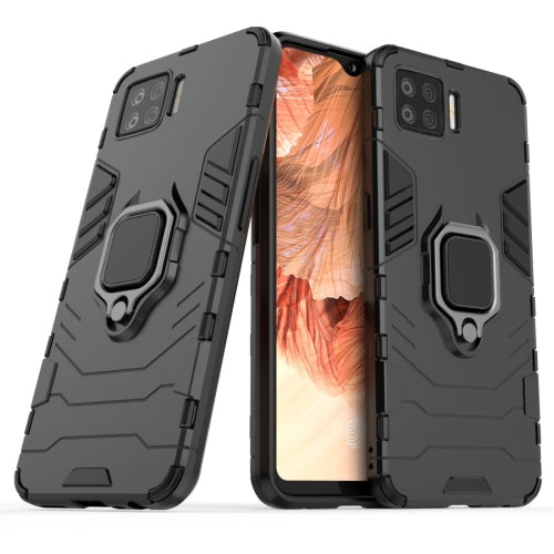 MOBILOVE Back Cover for Oppo F17 | Rotating Ring Holder & Kickstand in-Built | Dual Layer Military Grade Drop Protection | 360 Degree Protection Case