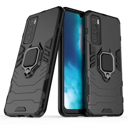 MOBILOVE Back Cover for Vivo V20 SE | Rotating Ring Holder & Kickstand in-Built | Dual Layer Military Grade Drop Protection | 360 Degree Protection Case